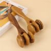 Natural Wooden Hand Massager Roller for Soothing Relief and Relaxation