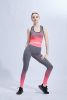 Two-piece yoga sports suit gradient vest + nine pants slim hip breathable quick-drying sports casual women's suit