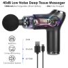 Massage Gun Deep Tissue Fascia Massager Rechargeable Percussion Muscle Relaxation Gun