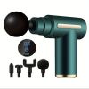 1pc Massage Gun, Deep Tissue Muscle Handheld Percussion Massager For Body, Back And Neck Pain, Ultra Compact Elegant Design, Powered By High Torque, F